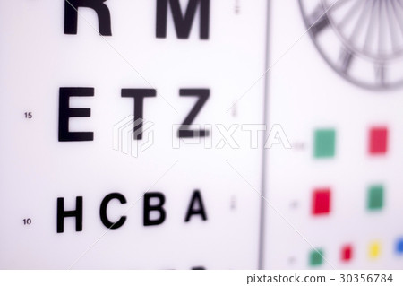 Optician eye test chart Optician eye test chart 30356784