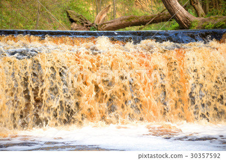 Small waterfall on Sablinka River. 30357592