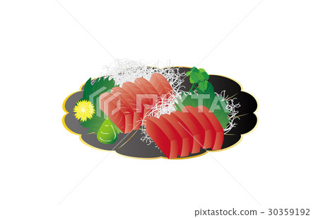 今天是津津有味的金槍魚生魚片 30359192