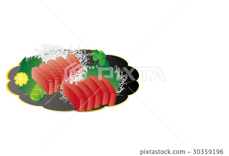 今天是津津有味的金槍魚生魚片 30359196