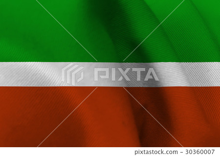 Tatarstan flag 3D illustration symbol Tatarstan flag 3D illustration symbol 30360007