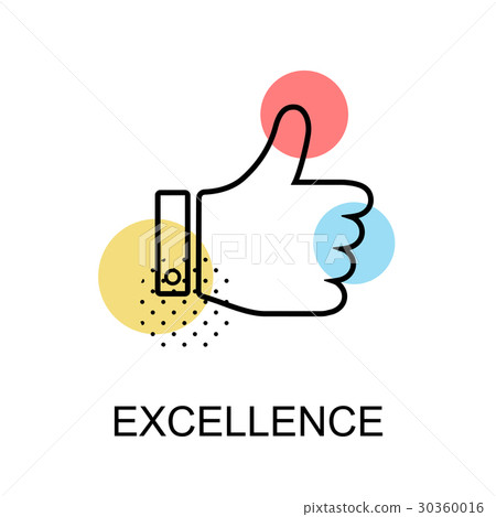 Excellence Thump up Graphic Icon. 30360016