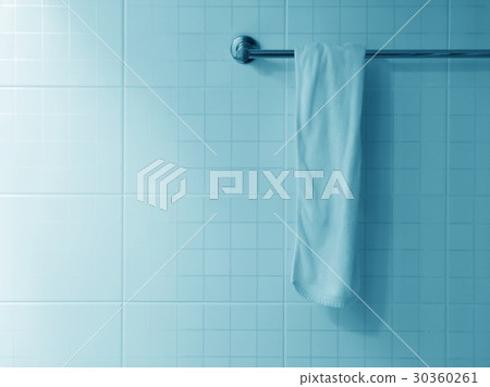 White towel on a hanger White towel on a hanger 30360261