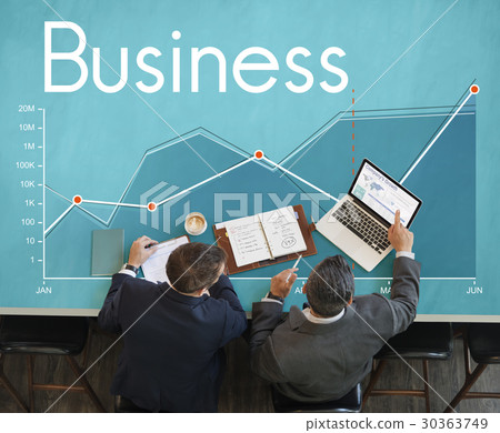 Corporate business line graph report Corporate business line graph report 30363749