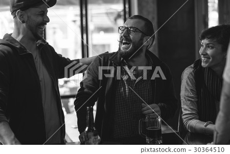Diverse People Hang Out Pub Friendship Diverse People Hang Out Pub Friendship 30364510
