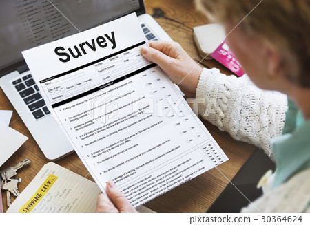 Survey Form Research Marketing Mark Concept 30364624