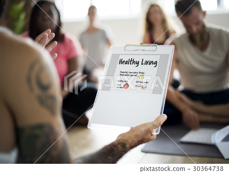 Wellness Diet Plan Healthy Living Icon 30364738
