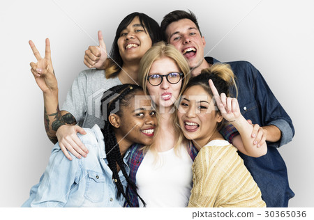 Group Friends Cheeky Happy 30365036