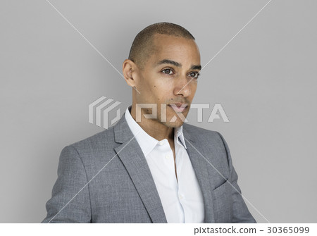 African Descent Business Man Thinking Concept 30365099