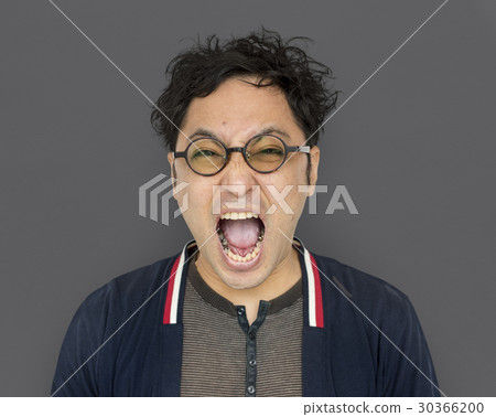 Man Face Scream Expression Emotion 30366200