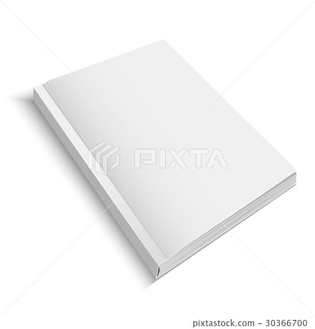 Realistic Template Blank White Journal or Magazine 30366700