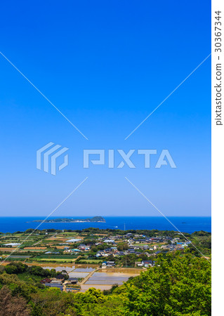 從小山公園可以看到小川島的方向視圖 30367344