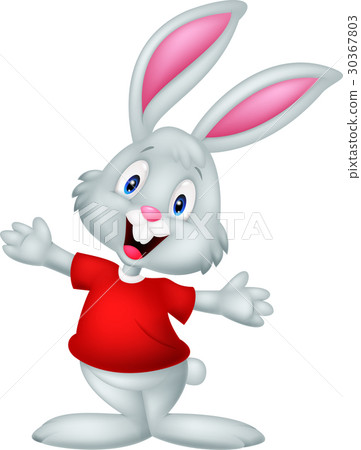 Cute happy baby rabbit cartoon Cute happy baby rabbit cartoon 30367803