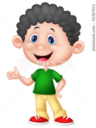 Cute little boy cartoon 30367913