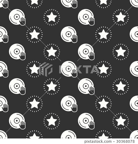 Vinyl record disco dance nightlife seamless 30368078