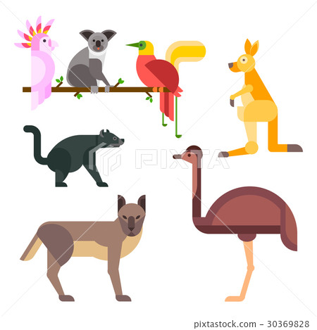 Australia wild animals cartoon popular nature 30369828