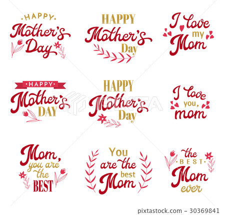 Mothers Day Hand Lettering Calligraphic 30369841