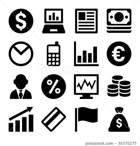 Money icon set-插圖素材 [30370275] - PIXTA圖庫