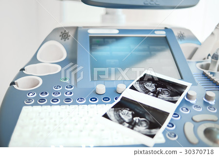 Ultrasound scanning machine at the clinic Ultrasound scanning machine at the clinic 30370718