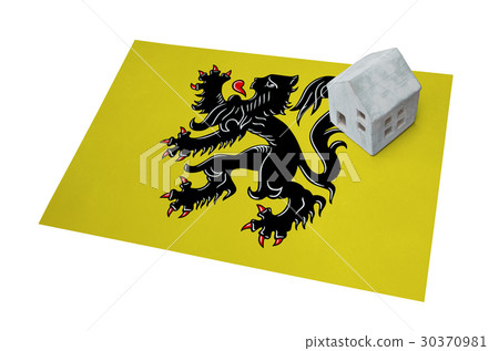Small house on a flag - Flanders 30370981
