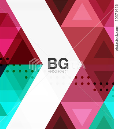 Vector abstract colorful triangle repetition Vector abstract colorful triangle repetition 30371666