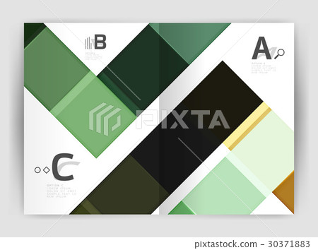 Geometrical brochure a4 business template 30371883