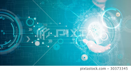 technology background and business man technology background and business man 30373345