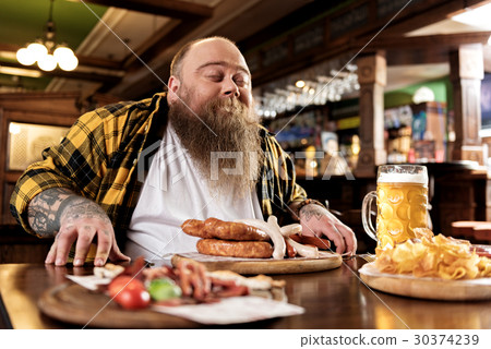 Glad fat male snuffing meal 30374239