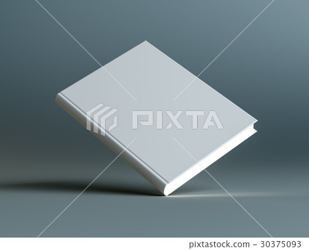 A closed white empty book stands on the corner A closed white empty book stands on the corner 30375093