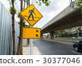 Pedestrian Traffic Sign 30377046