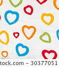 Colorful heart background 30377051