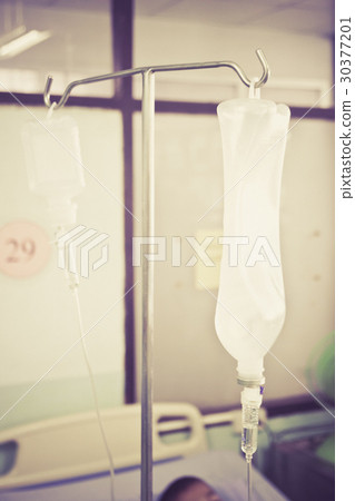 Saline IV drip for patient and Infusion pump Saline IV drip for patient and Infusion pump 30377201
