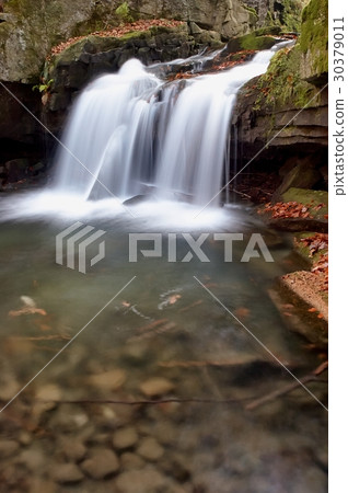 Autumn waterfall 30379011