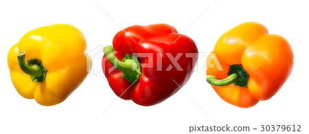 Sweet pepper isolated on white Sweet pepper isolated on white 30379612