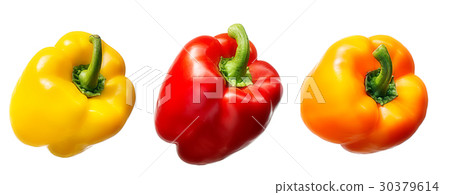 Sweet pepper isolated on white Sweet pepper isolated on white 30379614