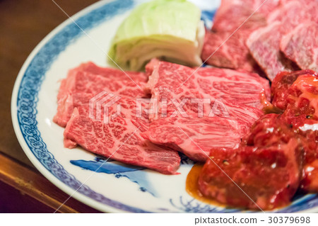 Japanese style raw beef for BBQ grill Japanese style raw beef for BBQ grill 30379698