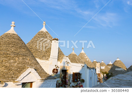 Italian landmark,trulli of Alberobello,Apulia 30380440
