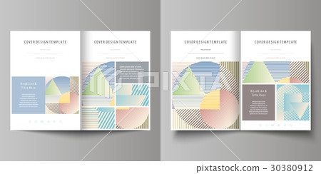 Business templates for bi fold brochure, magazine 30380912