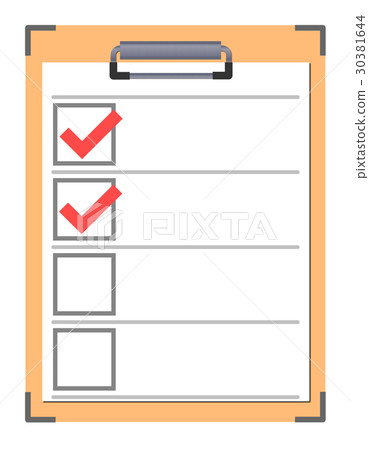 Check sheet - Stock Illustration [30381644] - PIXTA
