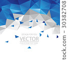 Abstract blue triangle modern template  30382708