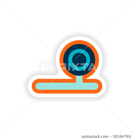 paper sticker on white background instrument paper sticker on white background instrument 30384769