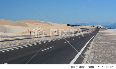 Highway in Phan Thiet, southern Vietnam Highway in Phan Thiet, southern Vietnam 30384946