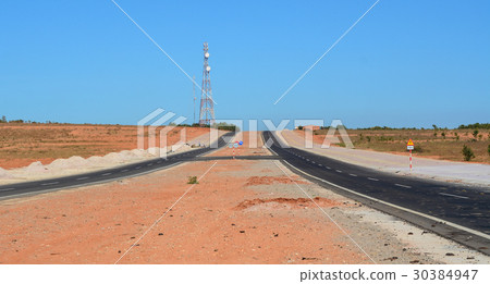 Highway in Phan Thiet, southern Vietnam Highway in Phan Thiet, southern Vietnam 30384947