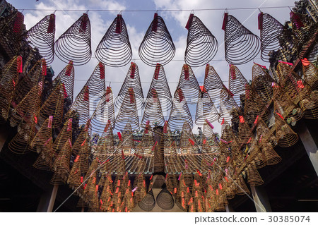 Incense for praying at Temple in Saigon, Vietnam 30385074