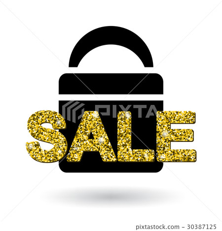 Gold Sale Text on Bag Design - Stock Illustration [30387125] - PIXTA