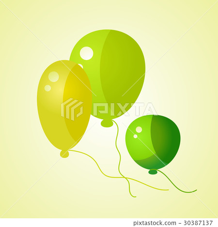 Party Balloon Icons Isolated On White Background Party Balloon Icons Isolated On White Background 30387137
