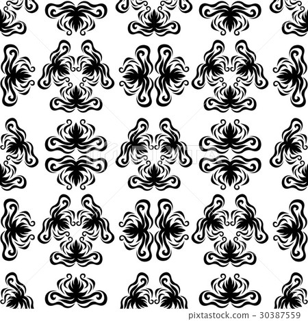 Baroque style wallpaper seamless pattern 30387559
