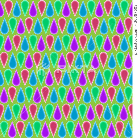 Vector seamless pattern with bright raindrops Vector seamless pattern with bright raindrops 30387605