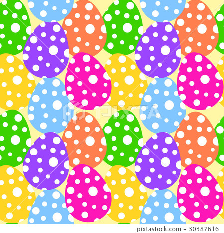 Bright and colorful easter eggs Bright and colorful easter eggs 30387616