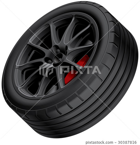 Black alloy wheel Black alloy wheel 30387816